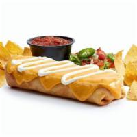 Tijuana Chimichanga · Lightly fried flour or wheat tortilla with choice of filling and toppings. Served with a sid...