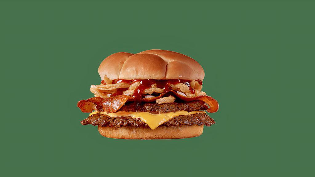 Western Bbq 'N Bacon Steakburger · With American cheese, bacon, diced and fried onions, and sweet ’n smoky BBQ sauce.
