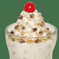 Chocolate Chip Cookie Dough · Chunks of chocolate chip cookie dough blended in our thick homemade milkshake.