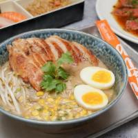 Chicken Ramen Soup · Grilled chicken, ramen noodles, hot broth