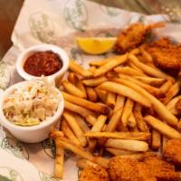 Fried Shrimp Family Meal · served with cocktail sauce, slaw, and two family size sides