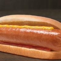 Grilled Hot Dog · Better than the ballpark, this juicy, beefy frank is grilled up just right and served in a t...