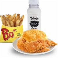 2 Pc. Chicken Supremes® Kid'S Meal · 2 pieces of our Cajun Spiced, breaded, boneless Chicken Supremes®, a made-from-scratch biscu...