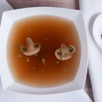 House Clear Soup · Savory thin soup that typically has a broth or consomme base.