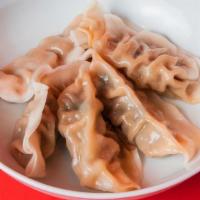 5 Pack Dumplings · Steamed with your choice of Green Vegetable or Ginger Chicken.