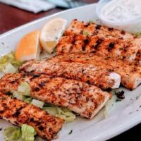 Mahi Fingers · Fresh mahi fingers grilled, blackened or fried with tarter sauce.