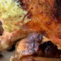 Rotisserie Chicken Quarter · 24 Hour Marinated Chicken in Garlic, Citrus, Herbs and Spices