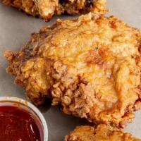 Fried Chicken Whole · (4 Quarters ) of 24 Hour Brined Chicken, Fried till Golden and Crispy