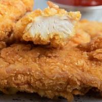 Chicken Strips 8 Piece · 8 Pieces of 8 Hour Brined Chicken Strips, Fried till Golden and Crispy