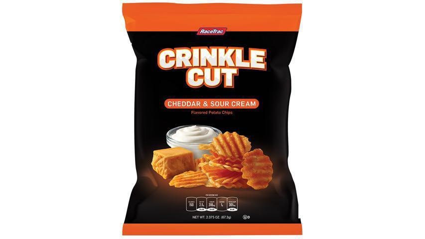 Racetrac Cheddar And Sour Cream Ripple Chips 1.5 Oz. · 