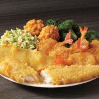 2 Piece Fish & 6 Piece Butterfly Shrimp Meal · Two batter dipped fish fillets and six butterfly shrimp served with your choice of two sides...
