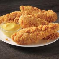 4 Piece Chicken · Looking for surf and turf? Add four pieces of our breaded chicken tenders to any meal.