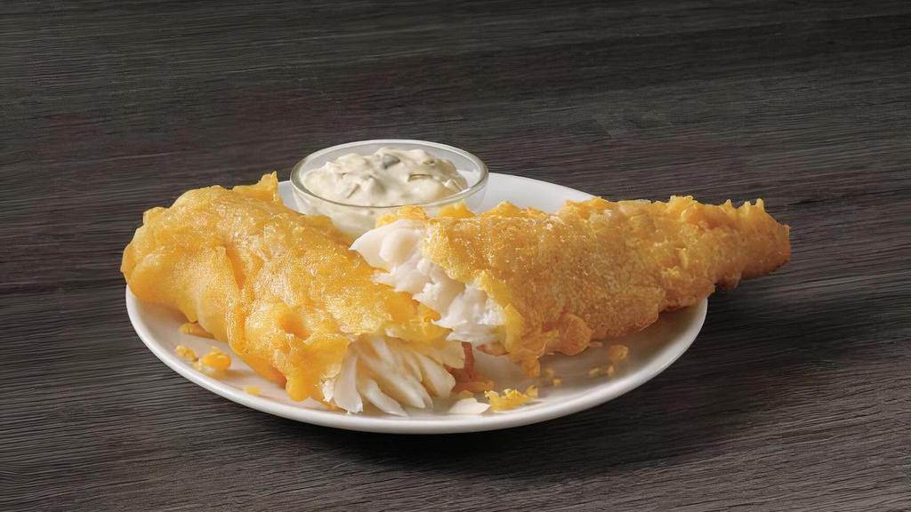 1 Piece Batter Dipped Fish · Add one piece of our famous batter dipped fish to any meal.