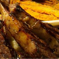 Lamb Chops* · These items can be served under temperature. Tender, juicy lamb chops, grilled to perfection...