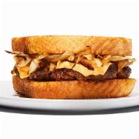 Patty Melt · As great sandwiches go, it is hard to beat a patty melt. One 1/4 lb beef patty, slices of Am...