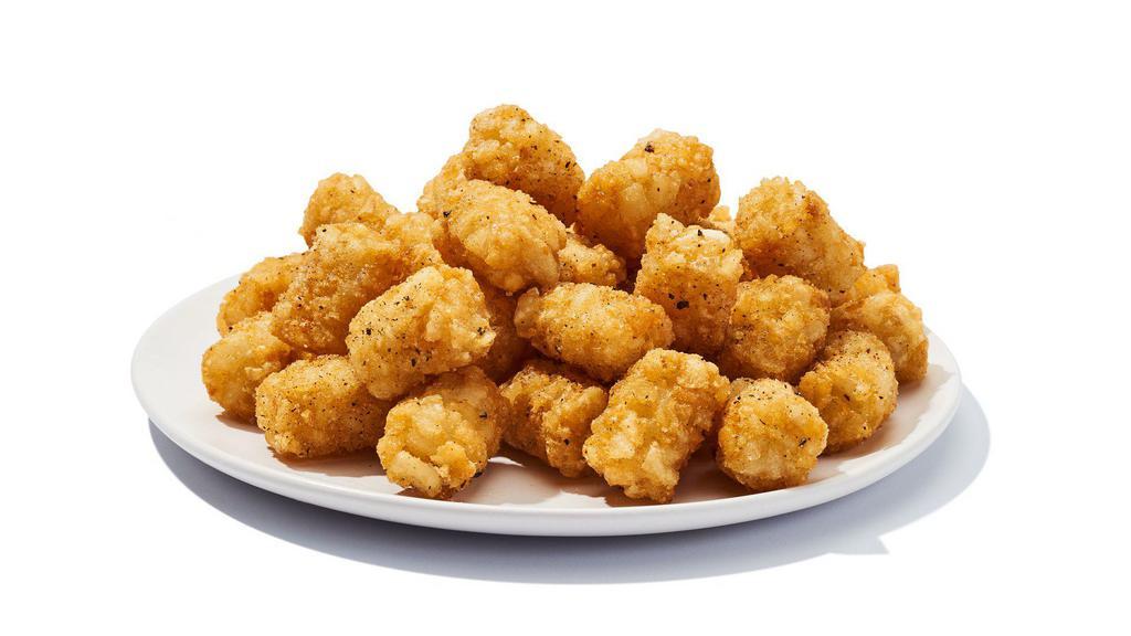 Tots · Some people say the perfect food, bite size, crispy, crunchy and delicious tossed with our own seasoning. 570 cal