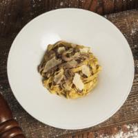 Tagliatelle Porcini E Tartutto
 · Butter, mushroom porcini, and truffle sauce.