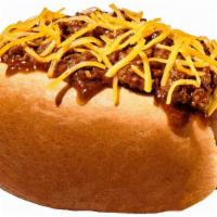 Chili Cheese Dogs · 3 Little dogs topped with chili, cheddar cheese, mustard