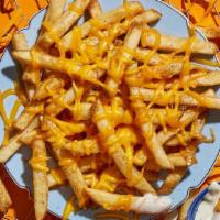 Cheese Fries · Say cheesy ~ with gooey, melted cheddar on top.