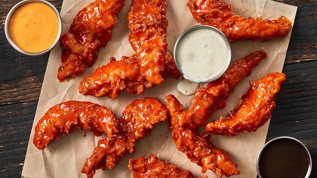 Buffalo Chicken Fingerz™ - 20 · Cooked to perfection, tossed in the sauce of your choice and served with Ranch Sauce. Because we knew you'd love it. (2770-3290 Cal)