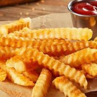 Crinkle Fries - Regular · Crispy, crinkle-cut fries with our signature seasoning salt. Nom, nom, nom. (330-850 Cal)