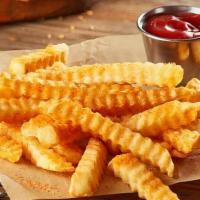 Crinkle Fries - Large · Crispy, crinkle-cut fries with our signature seasoning salt. Nom, nom, nom. (330-850 Cal)