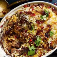 Lamb Biryani · Flavorful rice cooked with cubes of lamb marinated with Masala, saffron blended with exotic ...