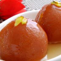 Gulab Jamun · 2 pieces. Classic indian dessert. Soaked in sweet syrup