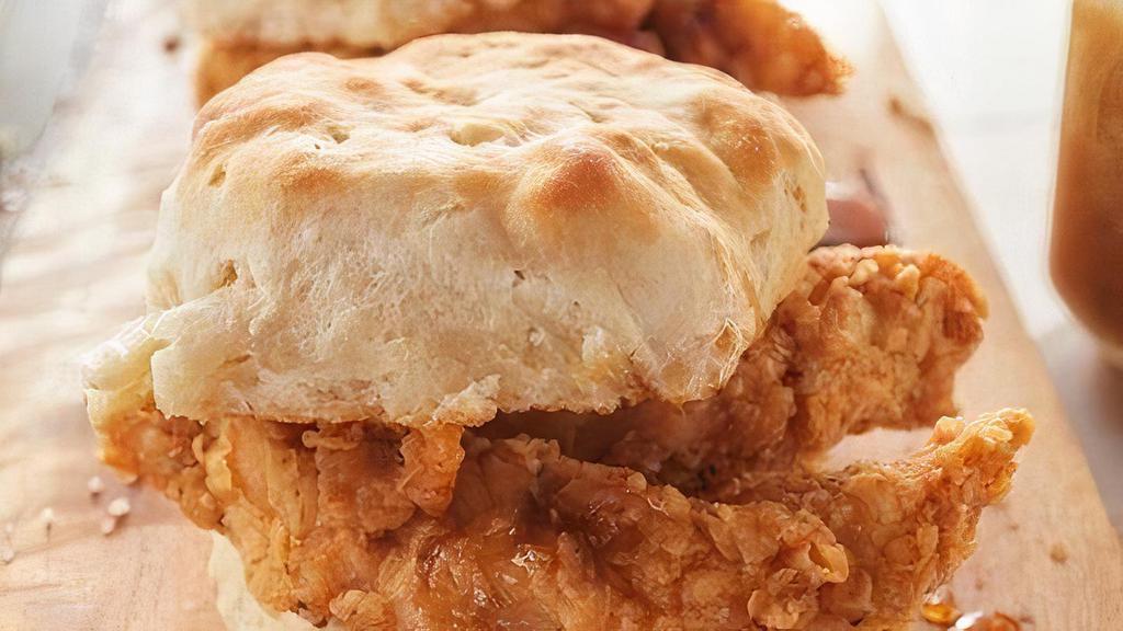 Chicken & Biscuit Sandwich Platter · Fried chicken tenders and chipotle honey on over-sized biscuits. (Serves 10)