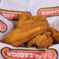 Southern Fried Catfish Fingers · A true Southern favorite! Served with your choice of dipping sauce