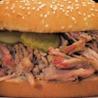 Carolina Pulled Pork · Served with your choice of one creamy coleslaw, french fries, mashed potatoes and gravy, bak...
