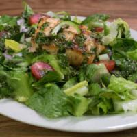 Salmon Salad · Take just one bite and you'll be hooked! Enjoy our splendidly seasoned salmon atop a bed of ...
