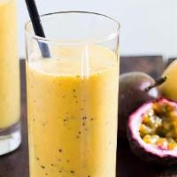 Miami Vice Smoothie · Passion Fruit, Mango, Banana, Honey