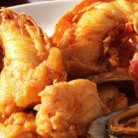 Seafood Zarzuela · Spanish seafood combo, includes lobster, clams, mussels, scallops, shrimp, and fish fillet i...