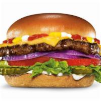 Original Angus Burger  · Charbroiled Third Pound 100% Angus Beef, melted American cheese, lettuce, tomato, red onions...