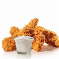 3 Piece - Hand-Breaded Chicken Tenders™  · Premium, all-white meat chicken, hand dipped in buttermilk, lightly breaded and fried to a g...