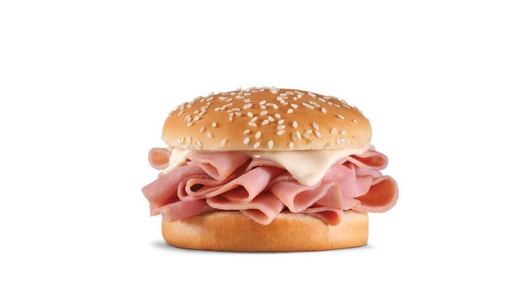 Original Hot Ham 'N' Cheese · Sliced ham and melted Swiss cheese, served on a  premium bun.