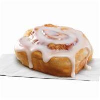 Cinnamon Roll · Flakey, gooey, pillow-y goodness topped with sweet icing, served warm.