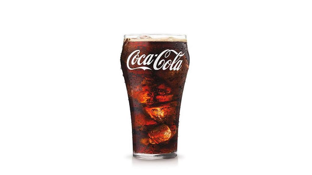 Soft Drink · Choose from a variety of soft drinks: Coca-Cola, Diet Coke, Sprite, Cherry Coke, Coke Zero, Dr Pepper, Diet Dr Pepper, Hi-C Orange, Mello Yello and more.