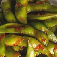 Sweet And Spicy Edamame · EDAMAME BEANS WITH SWEET CHILLI GARLIC SAUCE