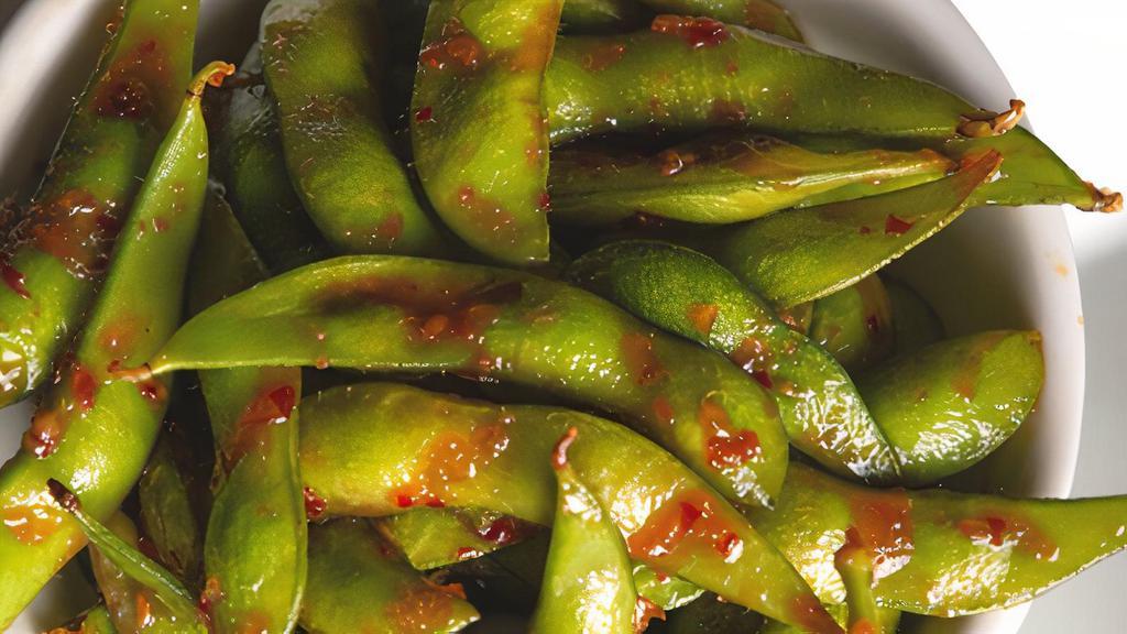 Sweet And Spicy Edamame · EDAMAME BEANS WITH SWEET CHILLI GARLIC SAUCE