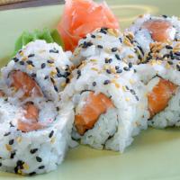Bagel Roll · SUSHI RICE, CREAM CHEESE AND SALMON