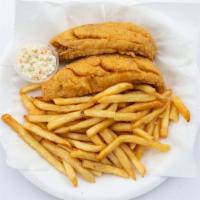 Red Snapper Dinner · 2 pcs red snapper, coleslaw and fries,