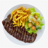 Meal Five · Grilled steak with your choice of two sides.