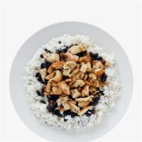 Meal Eleven · Chicken with rice and beans bowl.