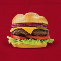 Sonny'S Steakburger* · Certified Angus Beef Burger topped with Cheddar, Swiss or American cheese, and served on a b...