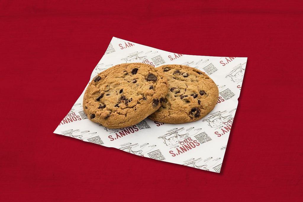Chocolate Chip Cookies · Two giant cookies baked fresh to order in-house.