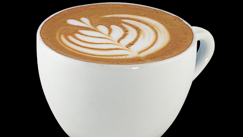 Cappuccino · Espresso and thicker milk foam.. *Due to the fragile nature of milk foam, this item is not recommended for delivery.