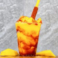 Mangonada · a traditional Mexican frozen beverage that combines the sweetness of a mango with the subtle...