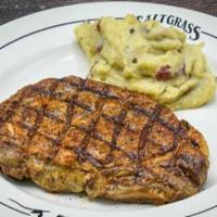 Pat’S Ribeye · Served with a side & your choice of dinner Caesar salad, dinner salad (with a choice of hone...